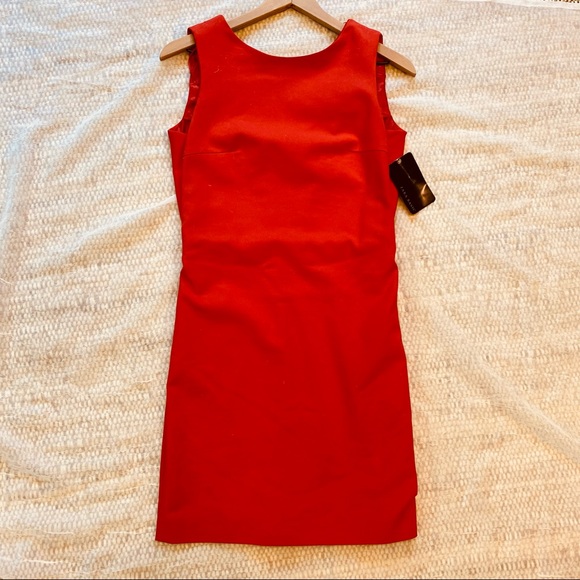 Zara | V-Back Red Sleeveless Dress - Picture 6 of 9